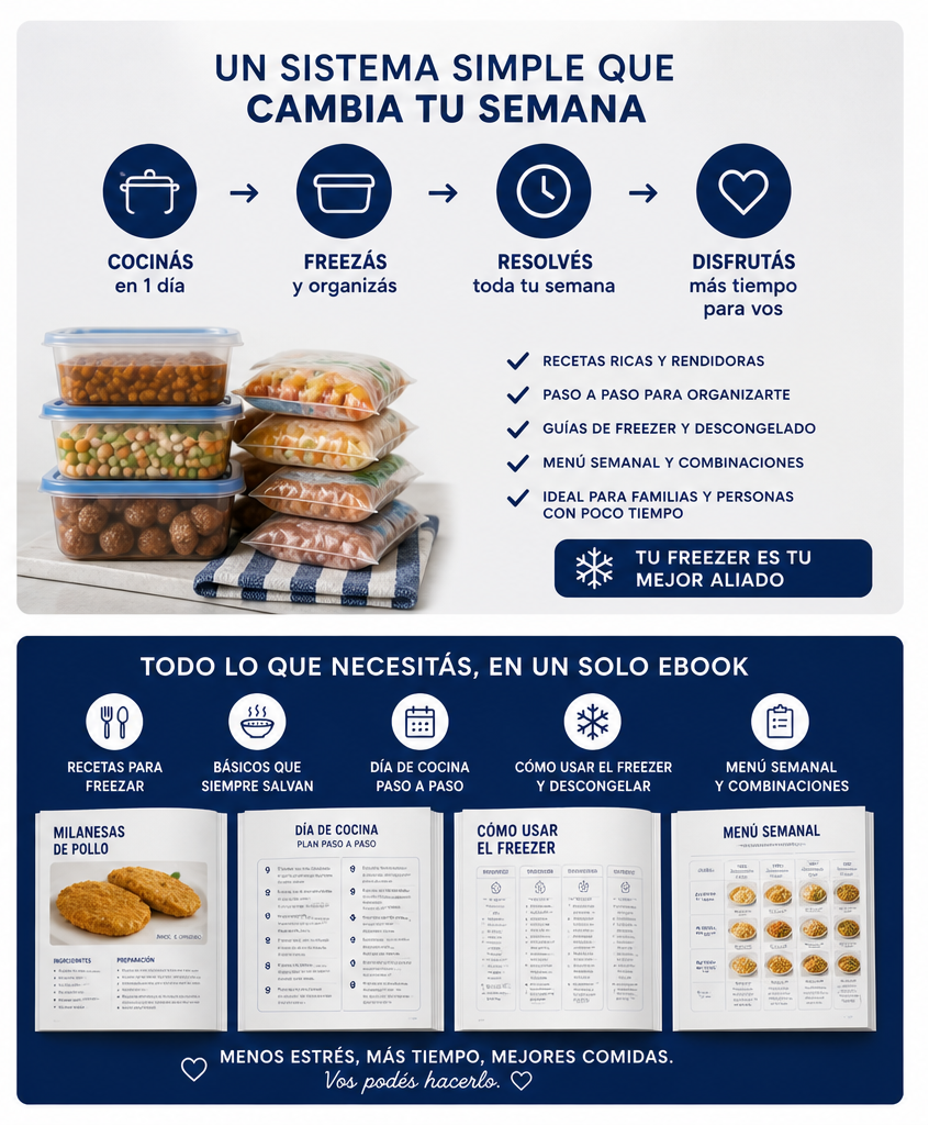 Freezer lleno, cabeza tranquila