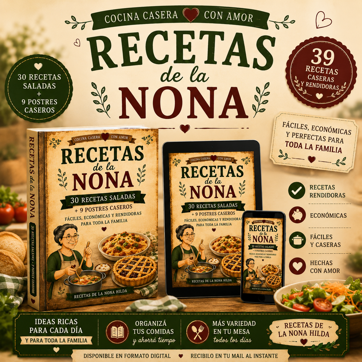 💰 39 recetas para cocinar rico, rendidor y sin gastar de más.